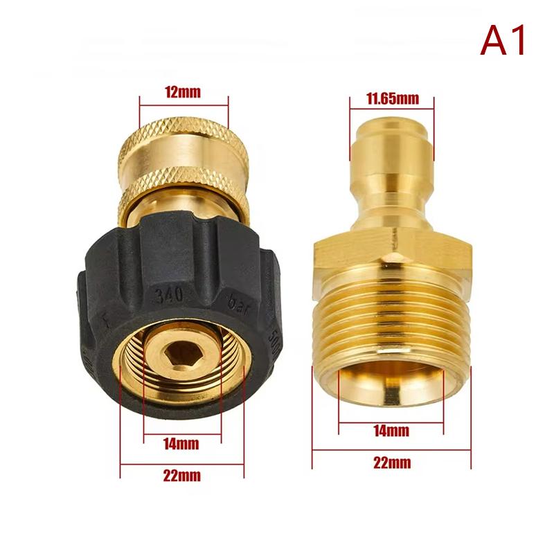 

Swivel M22 To 1/4 3/8 Quick Connect Hitch Kits For High Pressure Wash Sprinkler To Hose Adaptor Connection 5000 Psi
