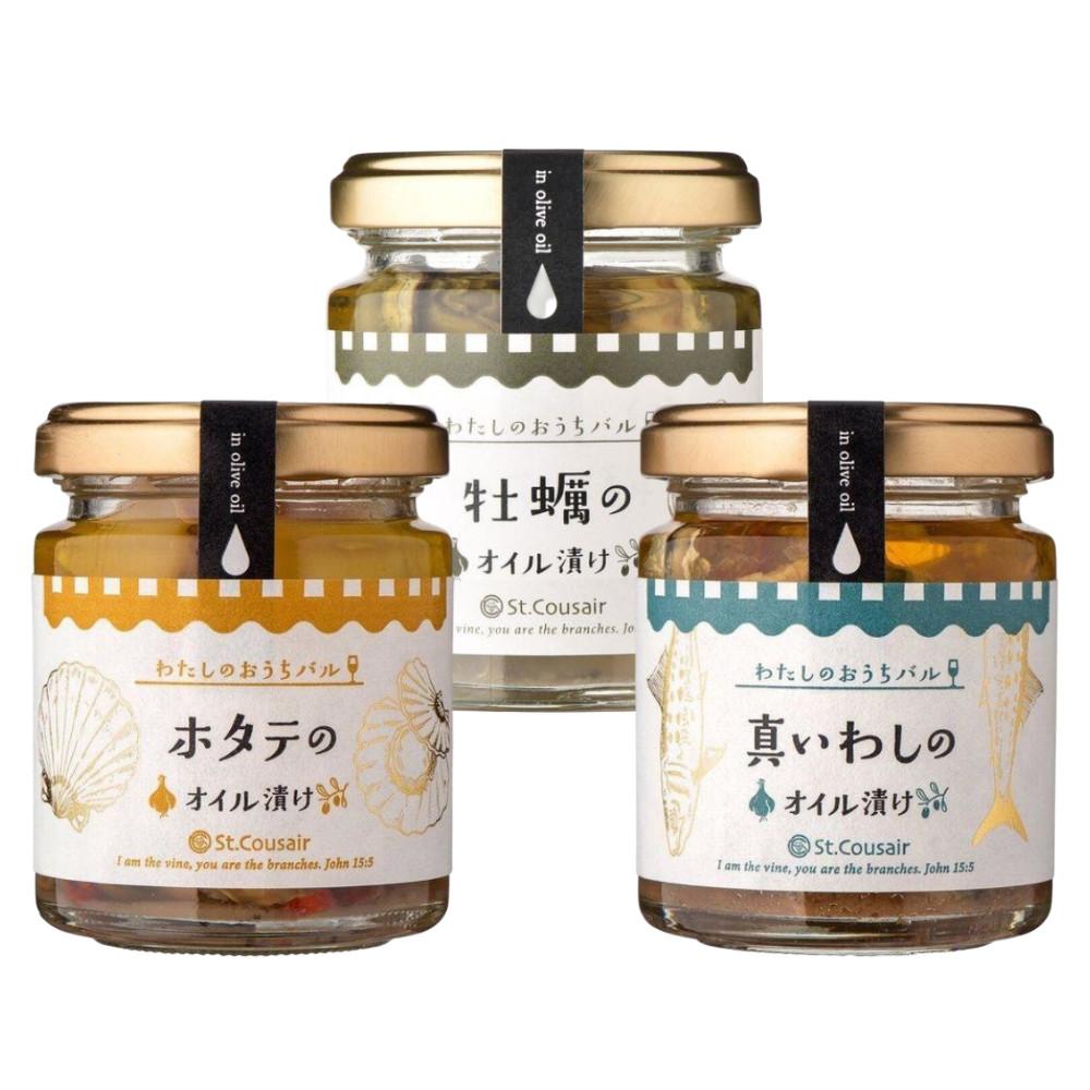 

Japan St Cousair My Home Bar (Scallops in oil / Oysters in oil / Japanese sardines in oil) 90g Japanese Sardine in Oil