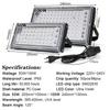Led Uv Floodlight 50w 100w 395nm Ultraviolet Plug 240v Stage Blacklight 400nm Light Lights Germicidal Lamp Bulb Bar Outdoor Room
