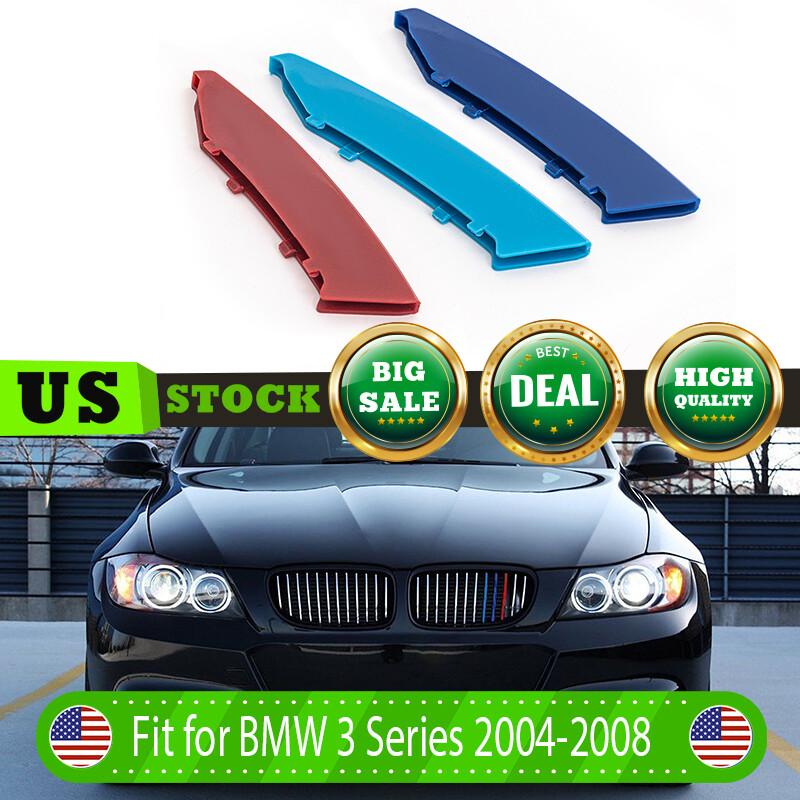 Car Front Grille Grill Cover Strips Clip Trim For BMW 3 Series E90 E91 12BAR