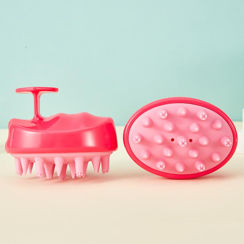 Shampoo Brush Head Scalp Massage Comb With Handle Hair Washing Comb Body Massage Brush Bath Shower Brush Salon Hairdressing Tool