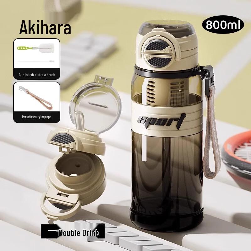 Nufeng Dual-Drink Sports Water Bottle