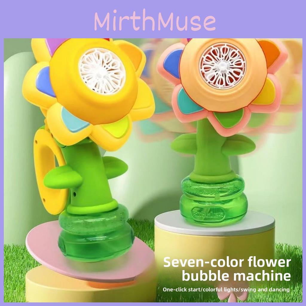 Kids Electric Bubble Toy With Sunflower Design And Usb Power For Handeye Coordination And Fun