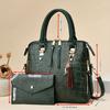 Trendy Versatile 2 Pieces Women Handbag Set Portable Hand Carry Single Shoulder Crossbody Bag For Daily Commute Shopping