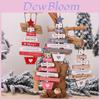 Charming Christmas Wooden Pendant Hanging Decorations For Tree And Home Party
