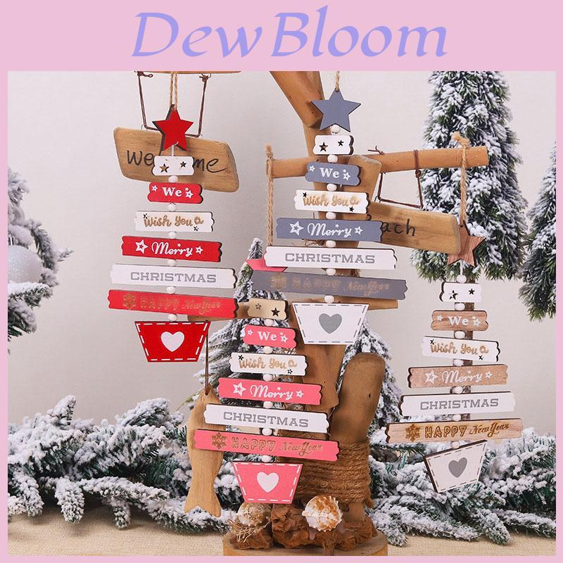 Charming Christmas Wooden Pendant Hanging Decorations For Tree And Home Party