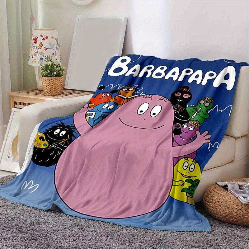1 Stück, Barbapapa Kuscheldecke, Weiche & Gemütliche Decke für Heimdeko, Sofabezug, Reisen, Camping, Büro-Nickerchen, Geschenke für FreundeB020