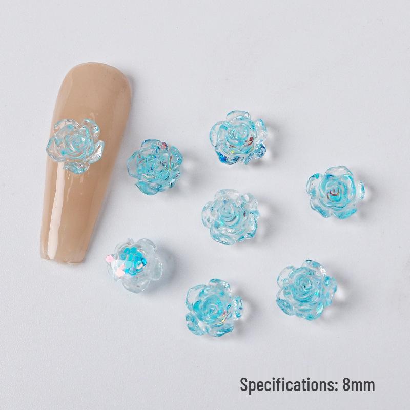 

Camellia 3D Rose Nail Art Rhinestones Material Pack Camellia 8mm (50 pieces)