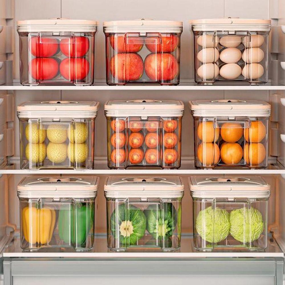 Sealed Food Vacuum Storage Box Transparent Food Storage Container  Kitchen