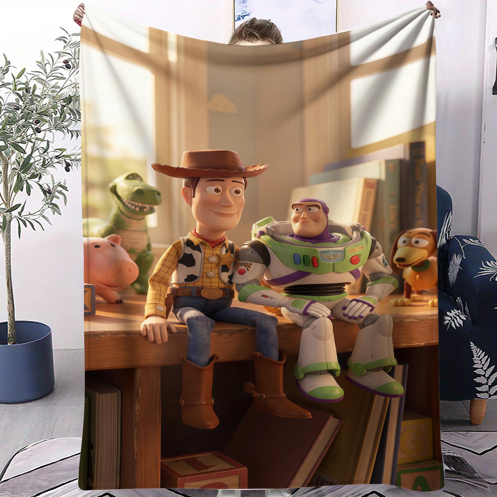 

Classic Toy Story Small Cover Blanket Soft All Season Skin Friendly For Bed Bedroom Dorm Sofa Office Car Camping Nap Home Decor 70x100cm