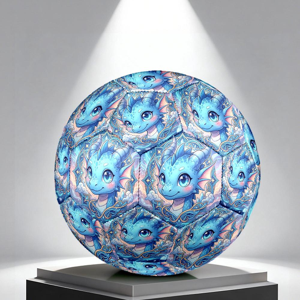 1pc Fantasy Dragon Art Themed Soccer Ball, Size 5, Lightweight PVC Material, Outdoor Training Soccer Ball Gift. q62253