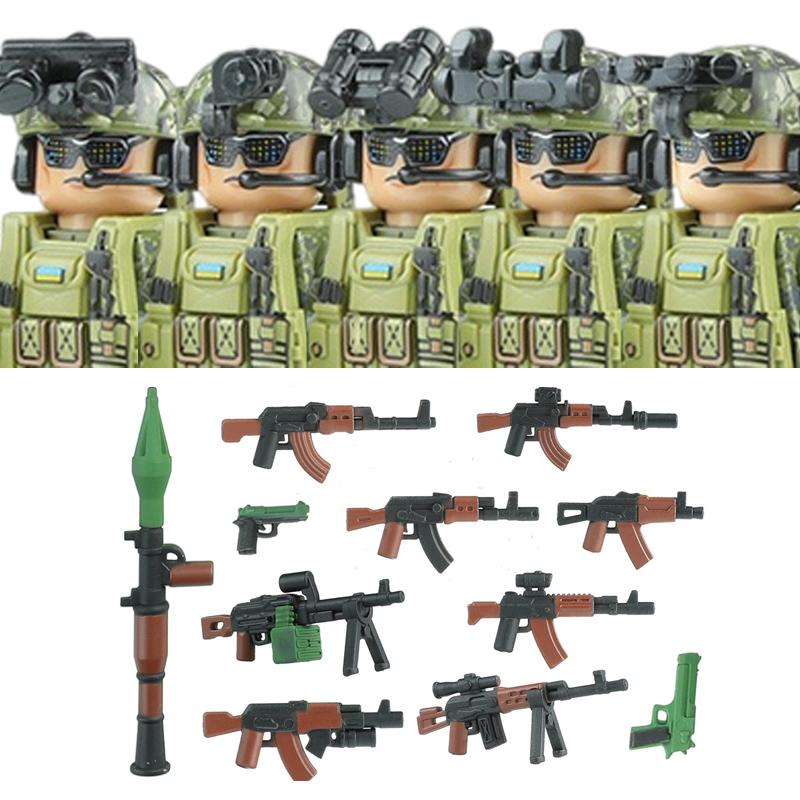 Городской Коммандос Спецназ Военные Фигурки Конструктор SWAT Армия США Украина Солдаты Штурмовая Пехота Щит Оружие Игрушки