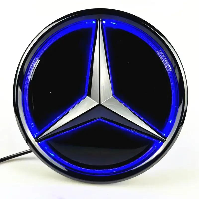 

LED Grill Badge 3D Mirror Front Embelm For Mercedes W205 W212 W213 W204 ML W166 CLA C117 W176 W177 C W204 E GLK X204 GLA GLC GLE GLB-X247 2020-2023
