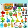 Plants Vs Zombies Childrens Toy Set With Storage Box 22 Pieces For Creative Play And Gift