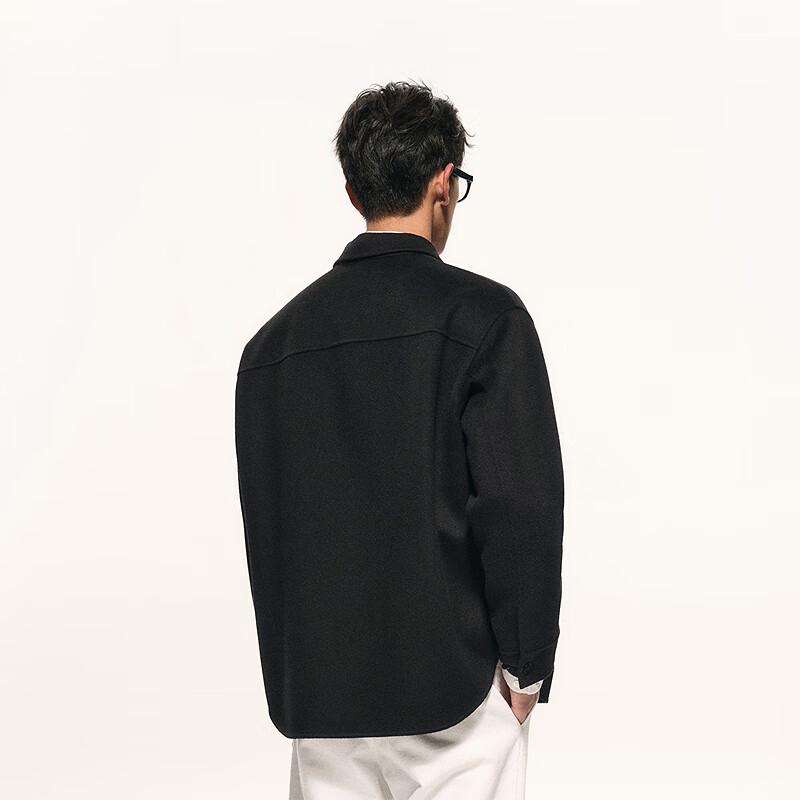 CROQUIS Men's 2025 Autumn H-shaped Loose Lapel Wool Blend Jacket