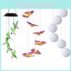 Eco-friendly Solar Wind Chime Lights With Colorful Rice Balls