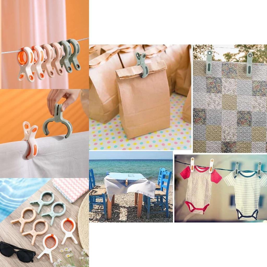 Large Plastic Windproof Clothespin Balcony Quilt Clip Sunscreen Clip Non-slip Clothes Clip