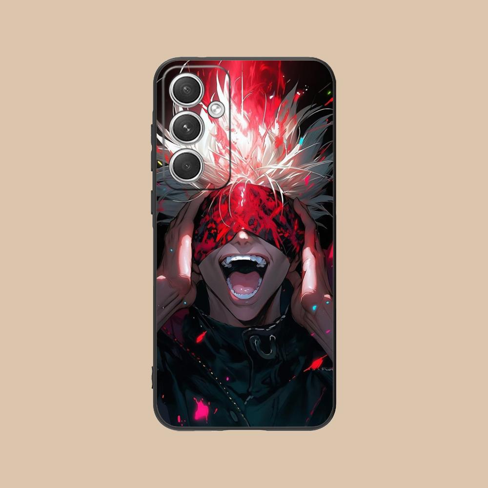 Jujutsu Kaisen Satoru Gojo Phone Case for Samsung Galaxy S26 S25 S24 S23 S22 S21 S20 Note20 Plus FE Ultra Colorful Cover Luxury