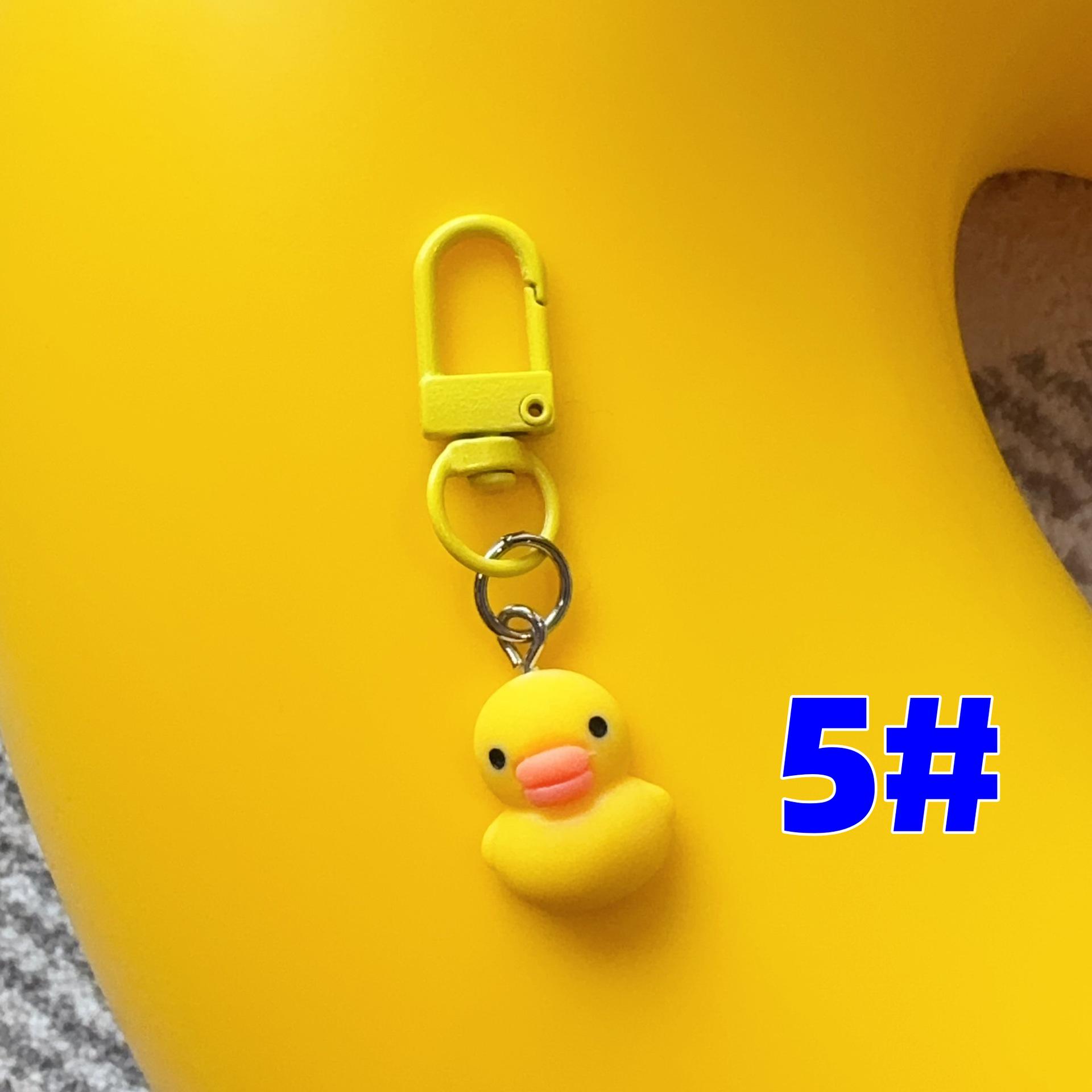 

Cartoon Duck & Flower 3D Keychain Student Bag Pendant Gift Accessory