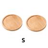 Wooden Pallet Rectangular Base Water Tray Basin Support Round Small Chassis Basin Pad Waterproof Bamboo Tray