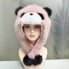 Panda Plush Hat For Women Kids Winter Warmth With Earmuff Protection