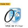 ERIKOLE Universal HD UV Lens Filter - 37 40.5 43 46 49 52 55 58 62 67 72 77 82 Mm for DSLR SLR Camera UV Protector Filter