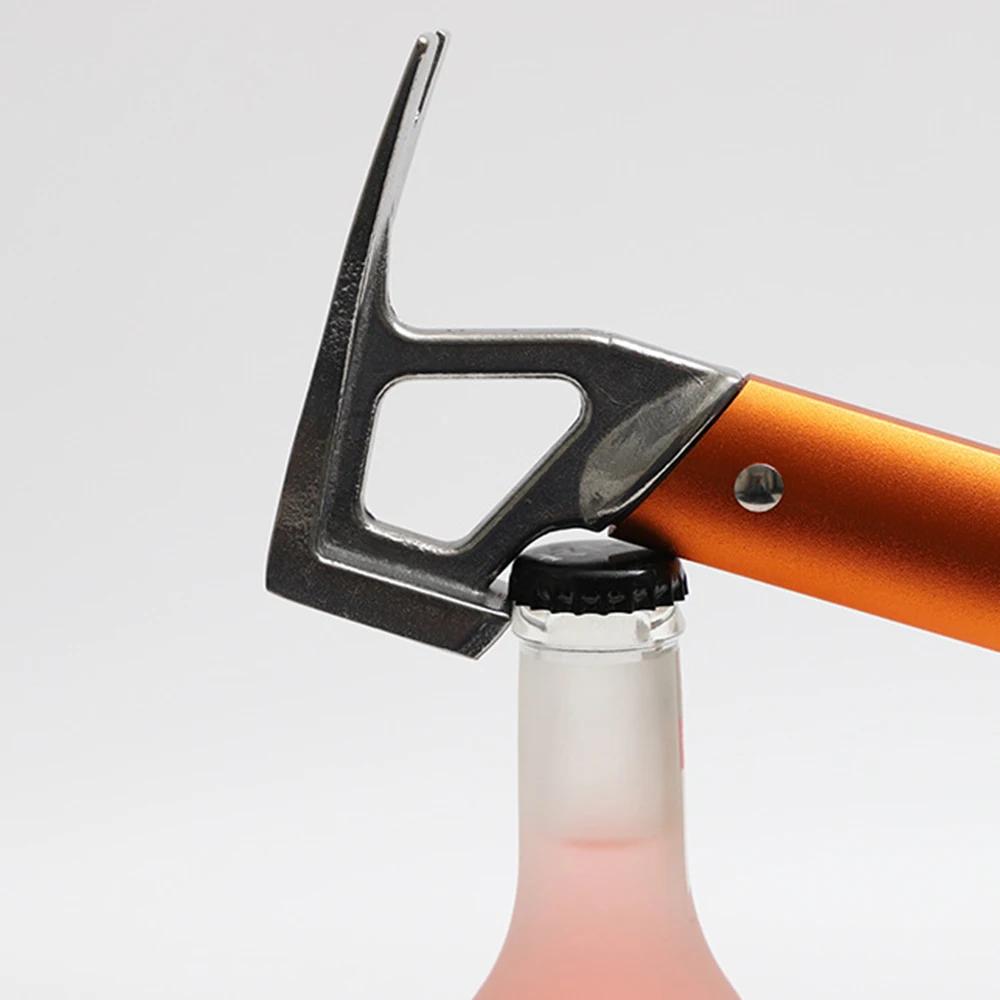 Camping Hammer Multitool Aluminum Handle Stainless Steel Hammer Tent Stakes Survival Gear Outdoor Tarp Hammer and Nail Puller