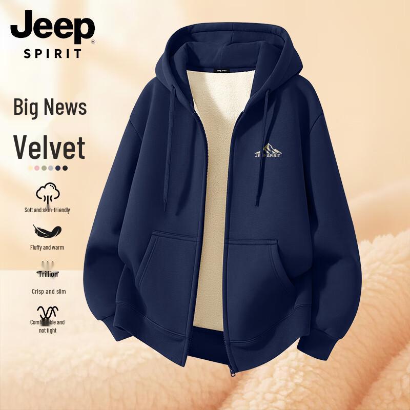

Jeep Spirit Men s Fleece-Lined Pullover Hoodie 3XL
