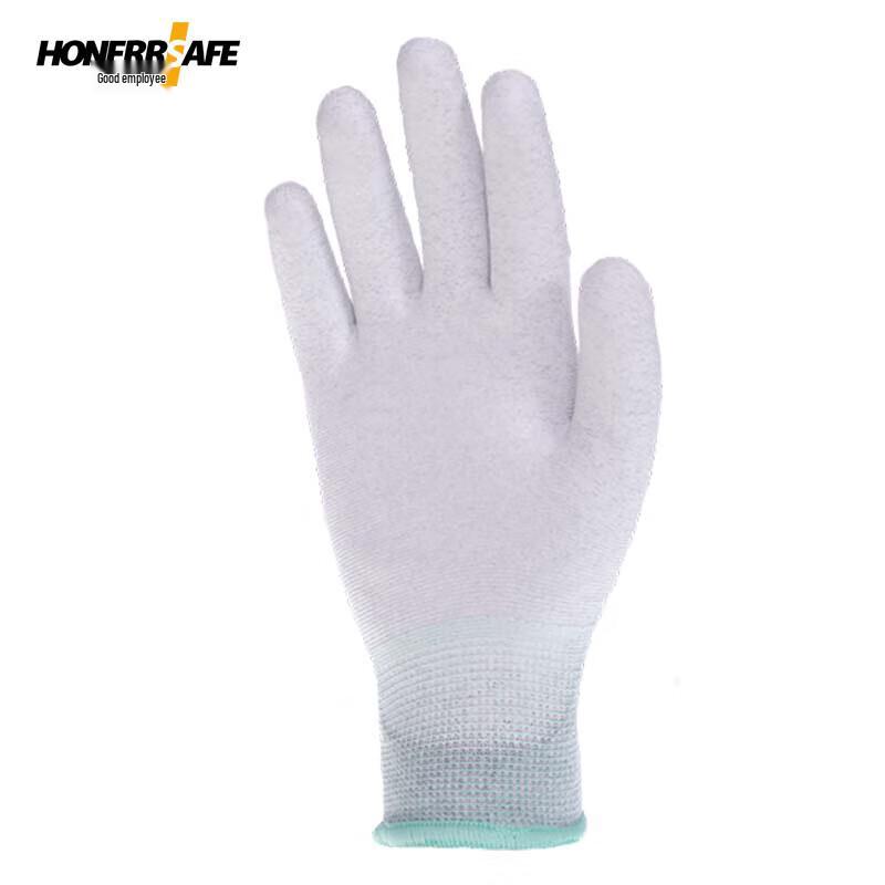T401 Carbon Fiber PU Antistatic Work Gloves