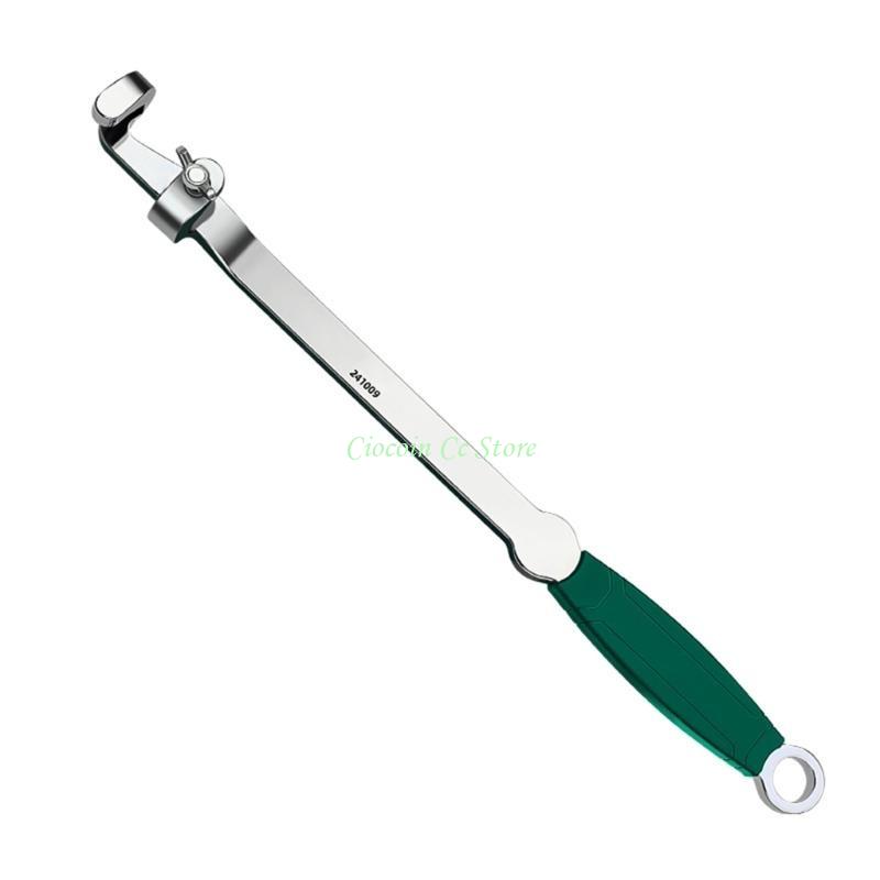 

X90F Soft Grip Handle Spanner Extender Efficient Spanner Extension Simple to Operate Steel Wrench Lever Helper серебряный