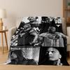 Strong The Rock Dwayne Johnson Art Flannel Blanket,Cozy Soft Throw Blanket for Home Bedroom Bed Sofa Picnic Office Cover Gift