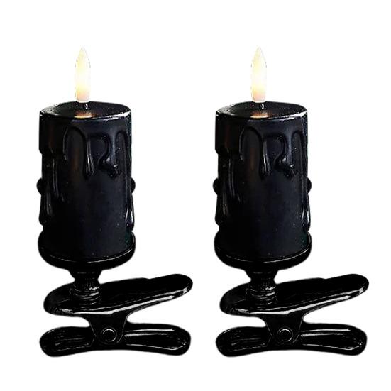 LED Clip Candle Light Set Flameless Flickering Christmas Tree Candle Lamp Electric Fake Candles for Home Christmas Party Decoration