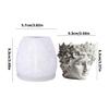 Detailed Silicone Wreath Face Mold For Making Decorative Planter Resin Jewelry Dishes And Artistic Cement Creations