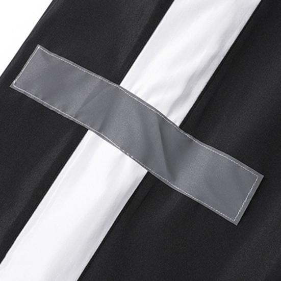 2Pcs/Set Men Sportswear Set Patchwork Color Stand Collar Long Sleeve Zipper Placket Jacket Elastic Waistband Drawstring