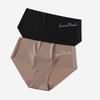 TERMEZY Women Sexy Ice Silk Panties Mid-Waist Ultra-thin Lingerie Female G String Solid Color Underwear Traceless Briefs Intimates