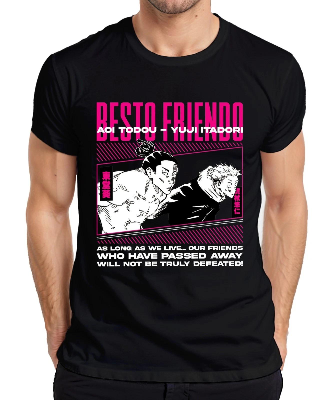 BESTO FRIENDS Jujutsu Kaisen Aoi Todou Yuji Itadori Anime Otaku Herren T-Shirt XL