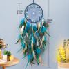 Colorful Feather Woven Atmosphere Decoration Living Room Wall Ornaments Bedroom Home Agate Dream Catcher Net Decorations