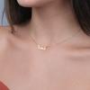 Individuelle arabische Halsketten für Damen Herren Personalisierte Edelstahlhalskette Paar Islamischer Ästhetischer Schmuck BFF