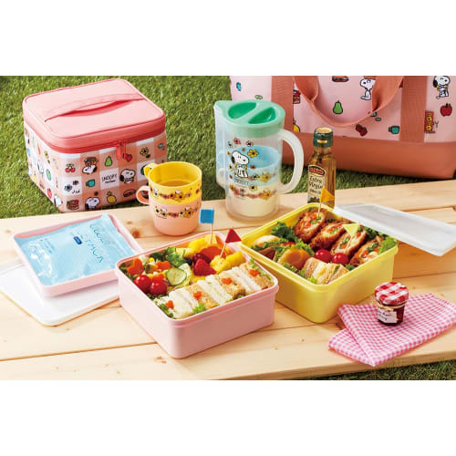 Skater Insulated Tote Bag, Shopping Bag, Snoopy Picnic, Width 52 x 33 x Depth 17cm, KCTS1-A