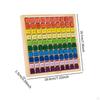 Wooden Multiplication Board Table Chart Math Game Numbers Puzzle Basic Skills Learning
