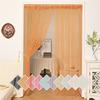 Velcro Thread Curtains Screen Ribbon String Divider Blind for Living Room Door Wall Window Panel Tassel Curtain Velcro Door Curtain