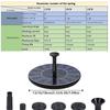 Energy-saving Solar Fountain Pump 13/16/18cm Bird Bath Fountain  For Swimming Pools