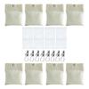 Pack of 8 Outdoor Curtain Weights Sturdy Canvas Wrap Waterproof Designs for Outside Shower Curtains and Tablecloths