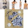 Elegant Retro Polka Dot Women's High Waist Bikini Set Stylish Rose Swimwear