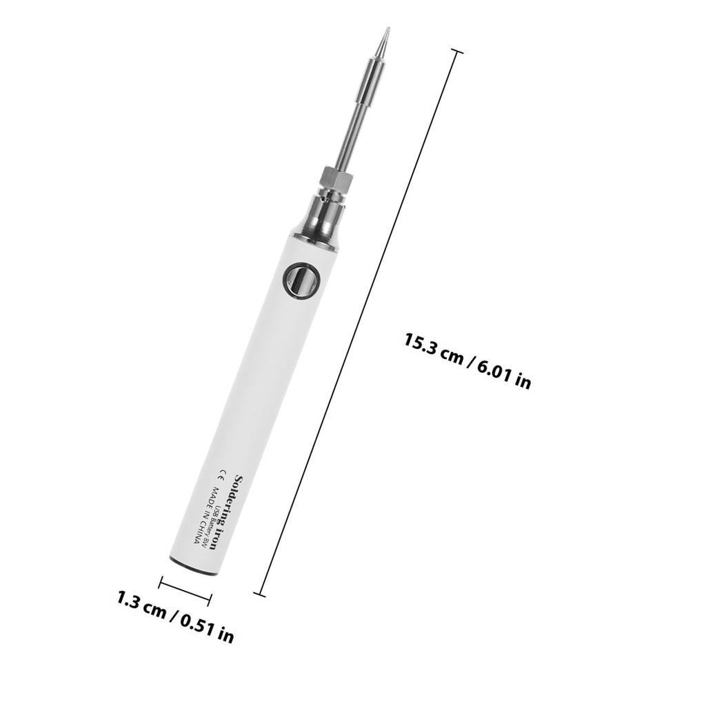 1Set Mini Soldering Iron Cordless Rechargeable USB Powered Portable Wireless Soldering Pen for DIY Electronics Repair Home