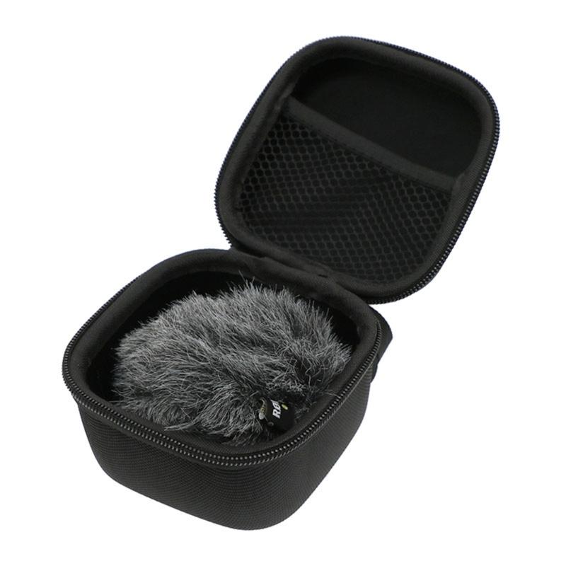 Microphone Storage Case Protecting Storage Case Box Hard Travel Storage Carrying Case for Rode Me-L Microphones