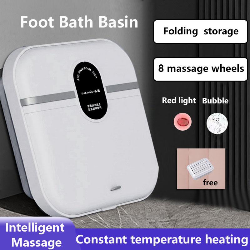 Smart Electric Heating Foldable Foot Bath Basin Constant Temperature Massage Foot Bath Basin Health and Wellness Foot Wash Basin