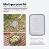 Titanium Bento with Lid & Handle Leak Proof Lunch Box Container Ultralight Outdoor Camping Cookware Ti2081C-83C