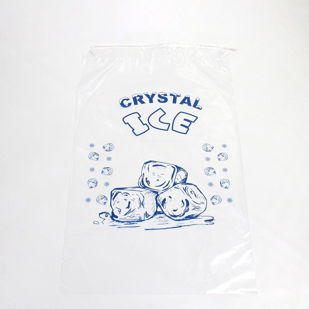 10 Pounds Storage 20 X 12 Inch Ice-bag Storage With Drawstring Plastic Bag Heavy Duty Ice Bags