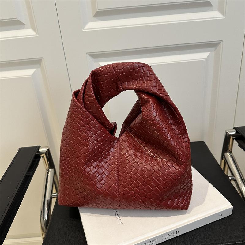 Unterarmtasche im Western-Stil Nische Lässig Gewebte Knödeltasche Vielseitige kleine Handtasche